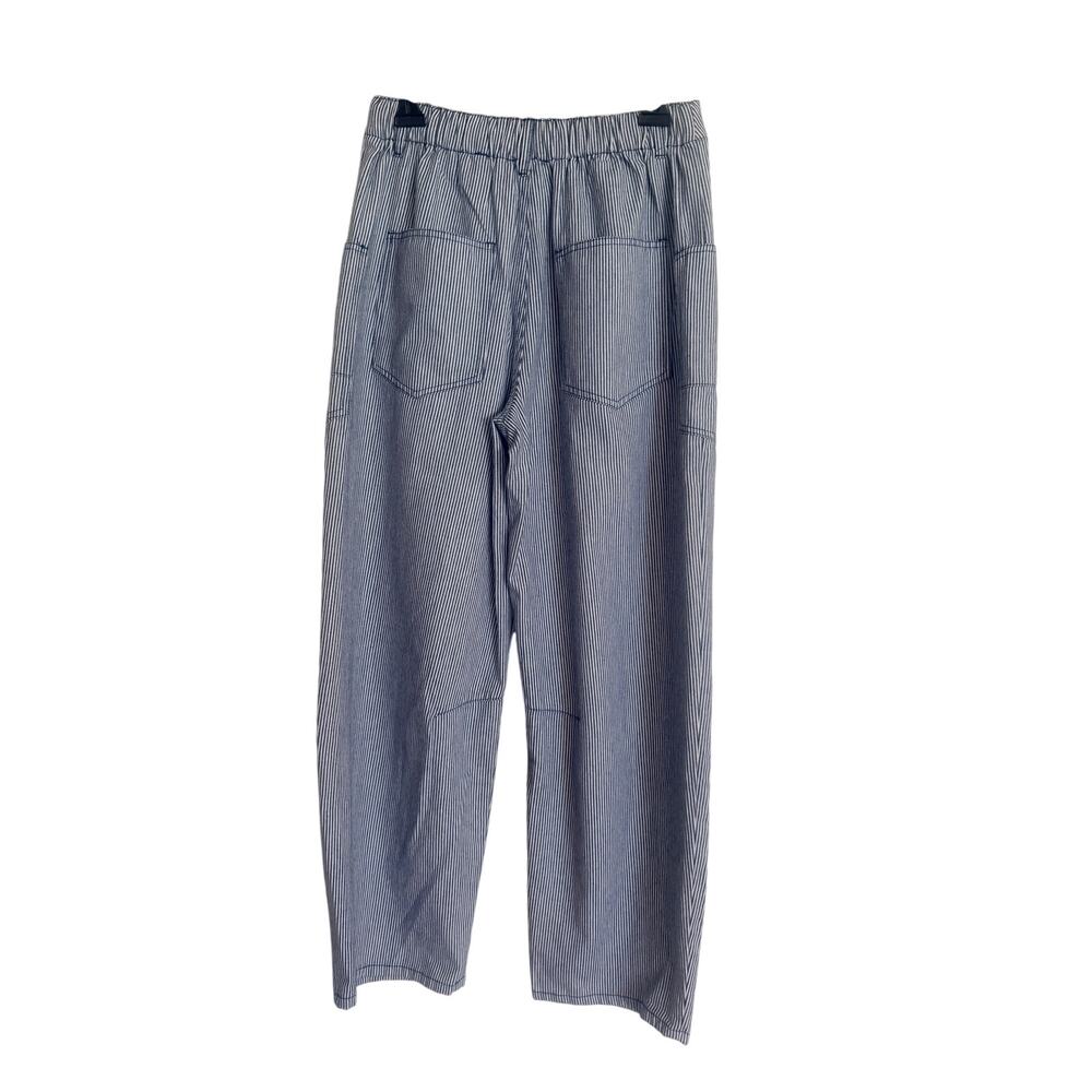 Oddi Blue Striped Drawstring Pants Medium NWT - Picture 2 of 2